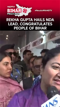 Rekha Gupta Congratulates People Of Bihar As NDA Leads In Trends