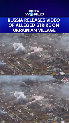 Russian Defence Ministry Releases Video Showing Alleged Strikes On Ukrainian Village Rodynske