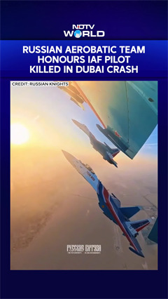 Russian Aerobatic Team Honours IAF Pilot, Namansh Syal Killed In Tejash Crash At Dubai Airshow