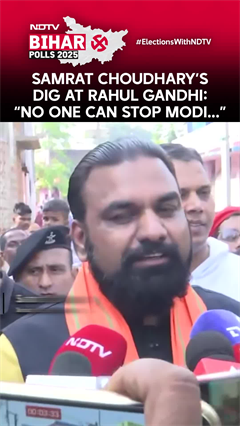 "No One Can Stop Modi In 20 Years": Samrat Choudhary's Dig At Rahul Gandhi