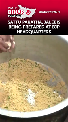 Sattu Paratha, Jalebis Being Prepared At BJP Headquarters