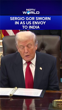 Trump's Former Director Of Presidential Personnel Sergio Gor Is Sworn In As US Envoy To India