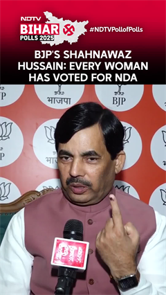 BJP's Shahnawaz Hussain: Every Woman Has Voted For NDA
