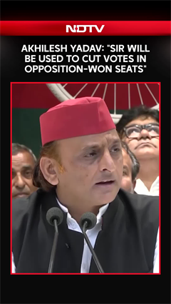 Akhilesh Yadav: "SIR Will Be Used To Cut Votes In Opposition-Won Seats"