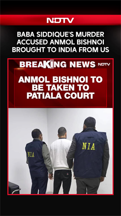 Baba Siddique's Murder Accused Anmol Bishnoi Brought To India From US