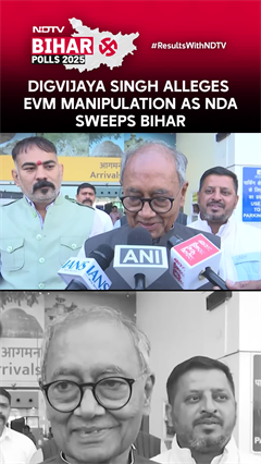 Digvijaya Singh Alleges EVM Manipulation as NDA Sweeps Bihar