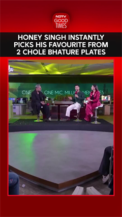 Honey Singh Interview NDTV | Honey Singh Instantly Picks His Favourite From 2 Chole Bhature Plates