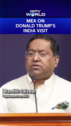 MEA Brief On US President Donald Trump's Visit To India