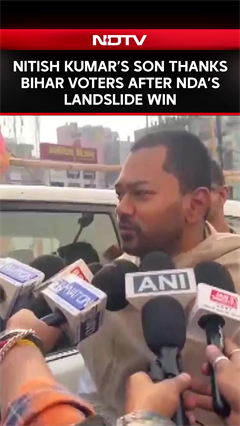 Nitish Kumar’s Son Thanks Bihar Voters After NDA’s Landslide Win