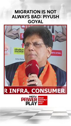 "Migration Not Always Bad," Says Piyush Goyal At NDTV Power Play