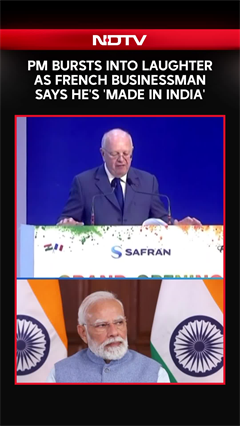 PM Modi Bursts Into Laughter As French Businessman Says He's 'Made In India'