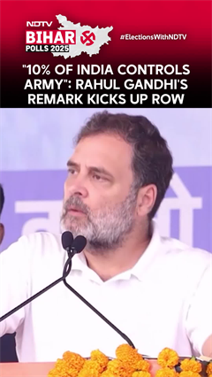 Bihar Elections | "10% Of India Controls Army": Rahul Gandhi's Remark Kicks Up Row