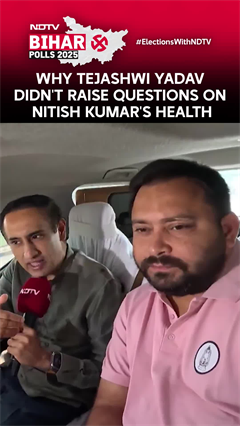 Tejashwi Yadav On Why He Didn't Raise Questions On Nitish Kumar's Health