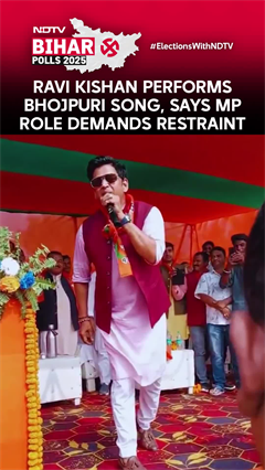 Ravi Kishan Performs Bhojpuri Song, Says MP Role Demands Restraint