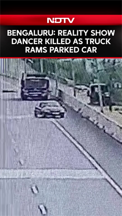 Karnataka News | On Camera, Reality Show Dancer Killed As Truck Rams Parked Car Near Bengaluru