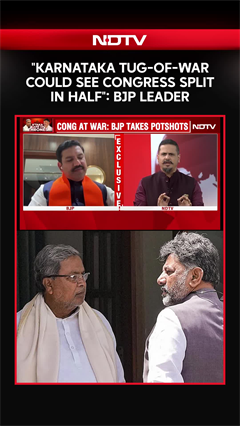 "Karnataka Tug-Of-War Could See Congress Split In Half": BJP Leader