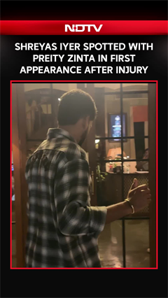 Shreyas Iyer's First Post-Injury Appearance With Preity Zinta