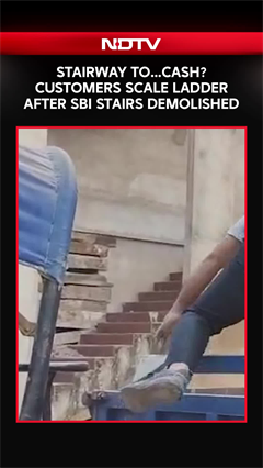Odisha News | SBI Stairs Disappear After Demolition Drive. How Customers Withdrew Cash