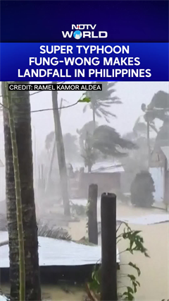 Super Typhoon Fung-Wong Batters Philippines With Fierce Winds and Flooding