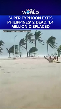 2 Dead, 1.4 Million Displaced As Super Typhoon Exits Philippines