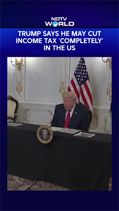 Trump Says He May Cut Income Tax Completely In The US Because Of Tariff Income