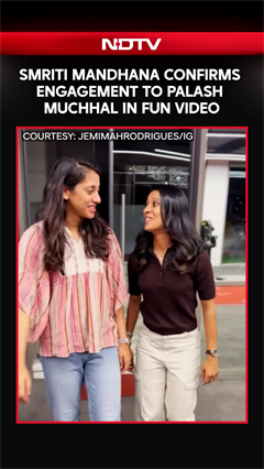 Video: Amid Wedding Rumours, Smriti Mandhana Confirms Engagement To Palash Muchhal, Flaunts Ring