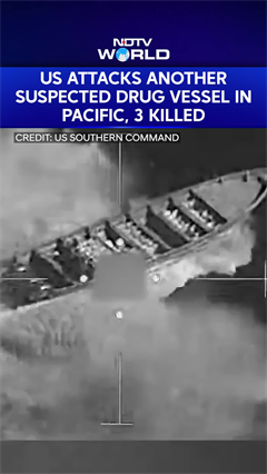 Video: US Army Attacks Alleged Drug Boat In Eastern Pacific , 3 Killed