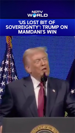 'US Lost A Bit Of Sovereignty': Trump On Mamdani's Victory In NYC Mayor Elections