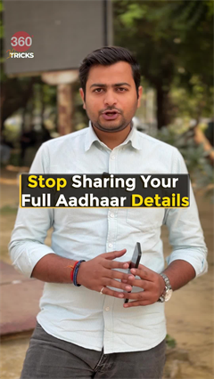 Stop sharing your full aadhaar card details