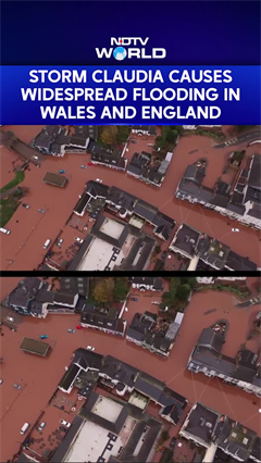 Storm Claudia Causes Widespread Flooding In Wales And England, Cleanup Underway