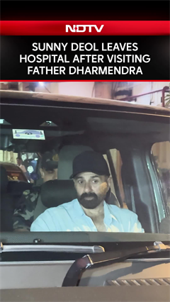 Dharmendra Health News | Sunny Deol Leaves Breach Candy Hospital After Visiting Father Dharmendra
