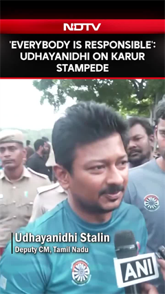 Karur Stampede Tragedy | 'Everybody Is Responsible': TN DY CM Udhayanidhi Stalin on Karur Stampede