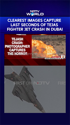 Tejas Crash | Clearest Images Capture Last Seconds Of Tejas Fighter Jet Crash In Dubai