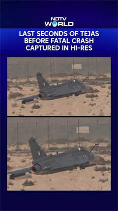 Tejas Crash | Last Seconds Of Tejas Before Fatal Crash Captured In Hi-Res