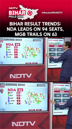 Bihar Election Results: NDA Nears 100 Seat Mark, Latest Trends Show