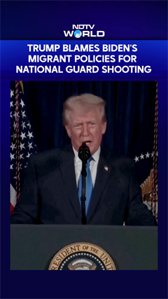 Trump Blames Biden Administration As Afghan Foreigner Suspected Of National Guard Shooting