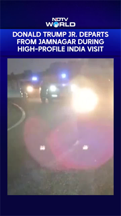 Donald Trump Jr. Seen Departing From Jamnagar During High-Profile India Visit
