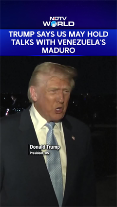 Trump Says He Is Open To Hold Talks With Venezuela's Maduro