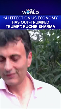 Trump Tariffs | 'AI Effect On US Economy Has Out-Trumped Trump': Ruchir Sharma To NDTV