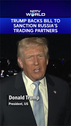 Trump Says He’d Back Bill Allowing To Put 500% Sanctions On Russia’s Trading Partners