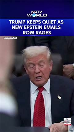 Trump Dodges Reporters' Questions As New Epstein Emails Row Rages