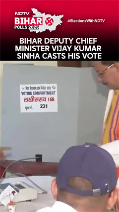 Bihar Elections 2025 | Bihar Deputy Chief Minister Vijay Kumar Sinha Casts His Vote