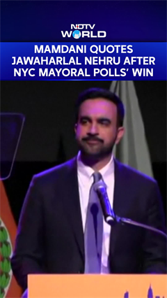 Zohran Mamdani Quotes Jawaharlal Nehru In Victory Speech: "A Moment Comes..."