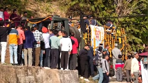 Emotional Farewell For IAF Pilot Namansh Syal At His Hometown In Himachal Pradesh
