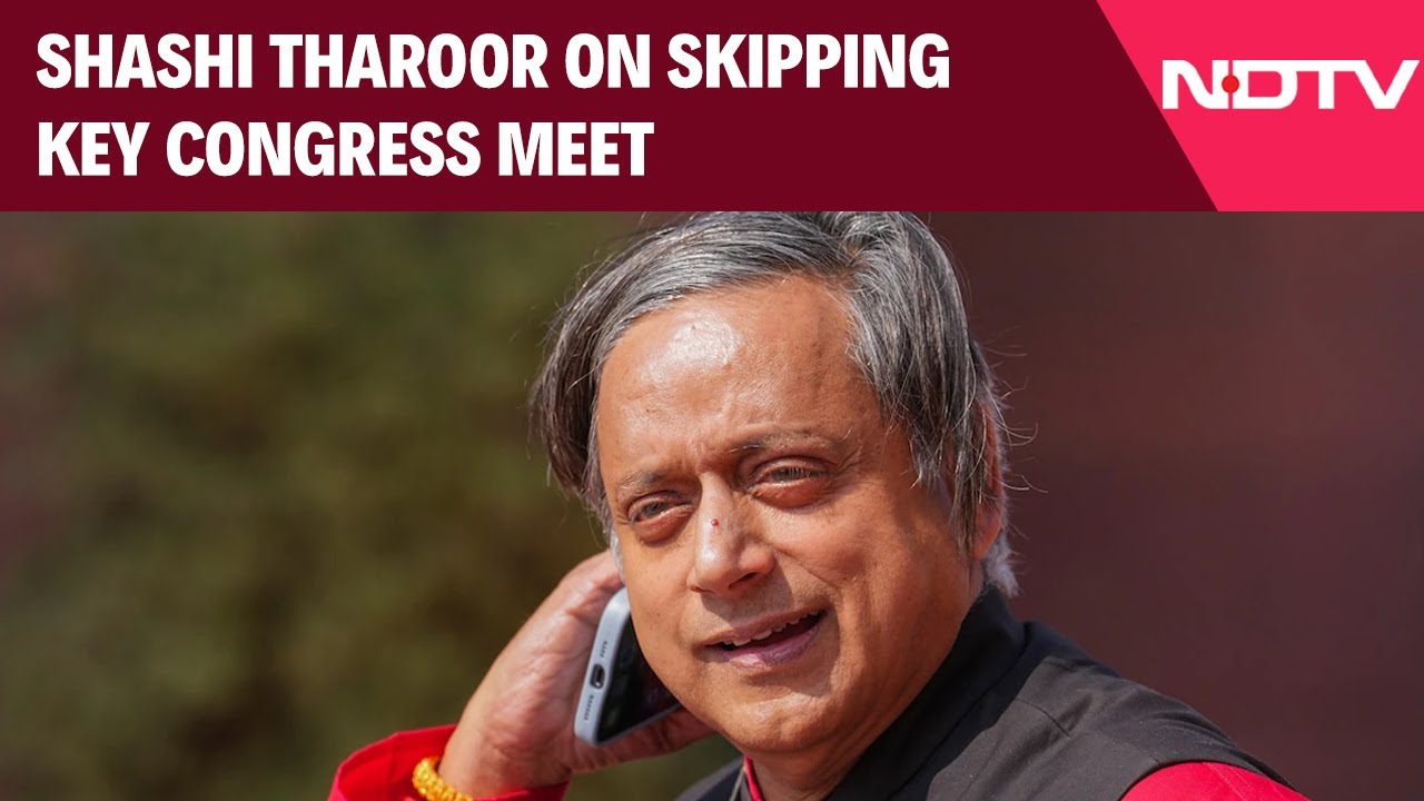 Congress MP Shashi Tharoor Breaks Silence On Why He Skipped Crucial Congress Meet