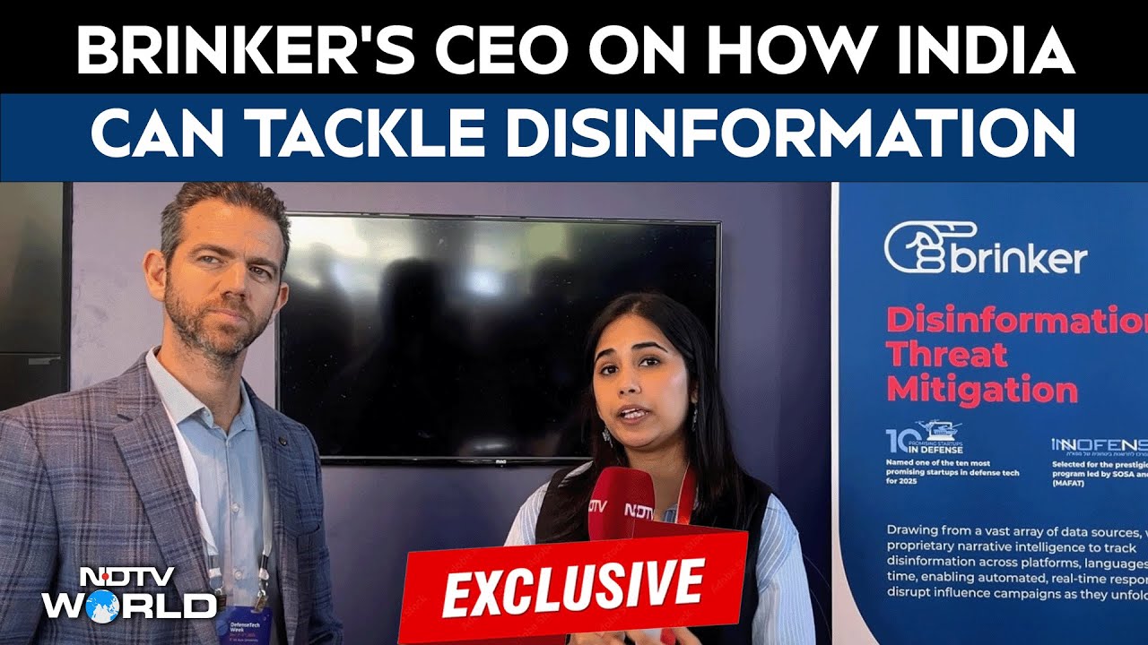 NDTV At Israel Defence Tech Conference 2025 | Brinker CEO On How India Can Combat Disinformation
