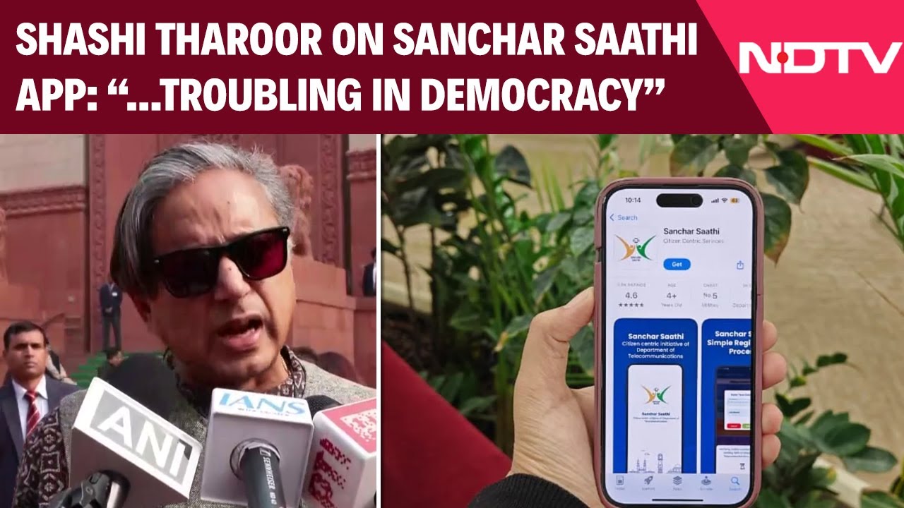 Shashi Tharoor Calls Mandatory Use of Sanchar Saathi "Troubling" For A Democracy
