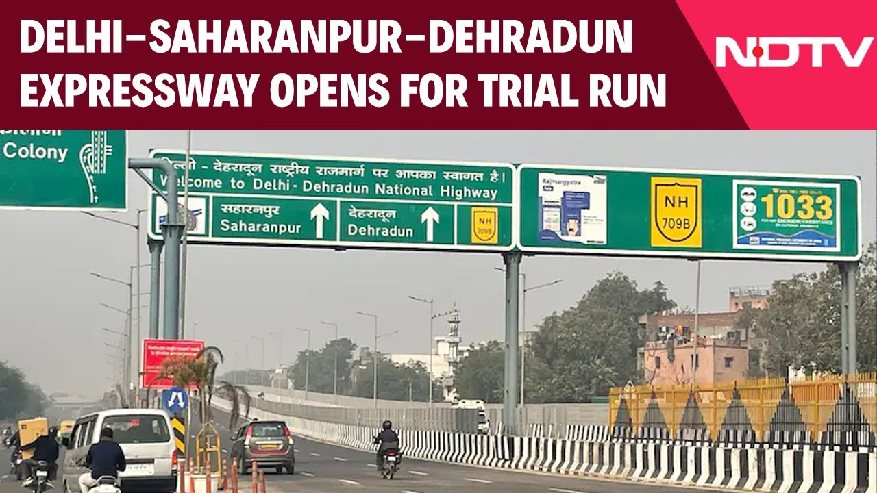 Delhi News Today | Delhi-Saharanpur-Dehradun Expressway Opens For Trial Run, Launch Soon