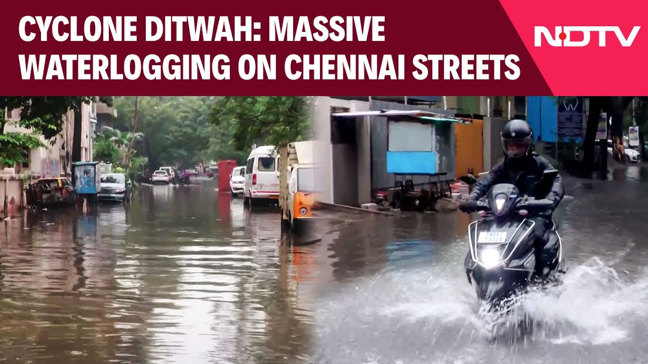Cyclone Ditwah: Massive Waterlogging In Streets Of Kodungaiyur And Vyasarpadi In Chennai