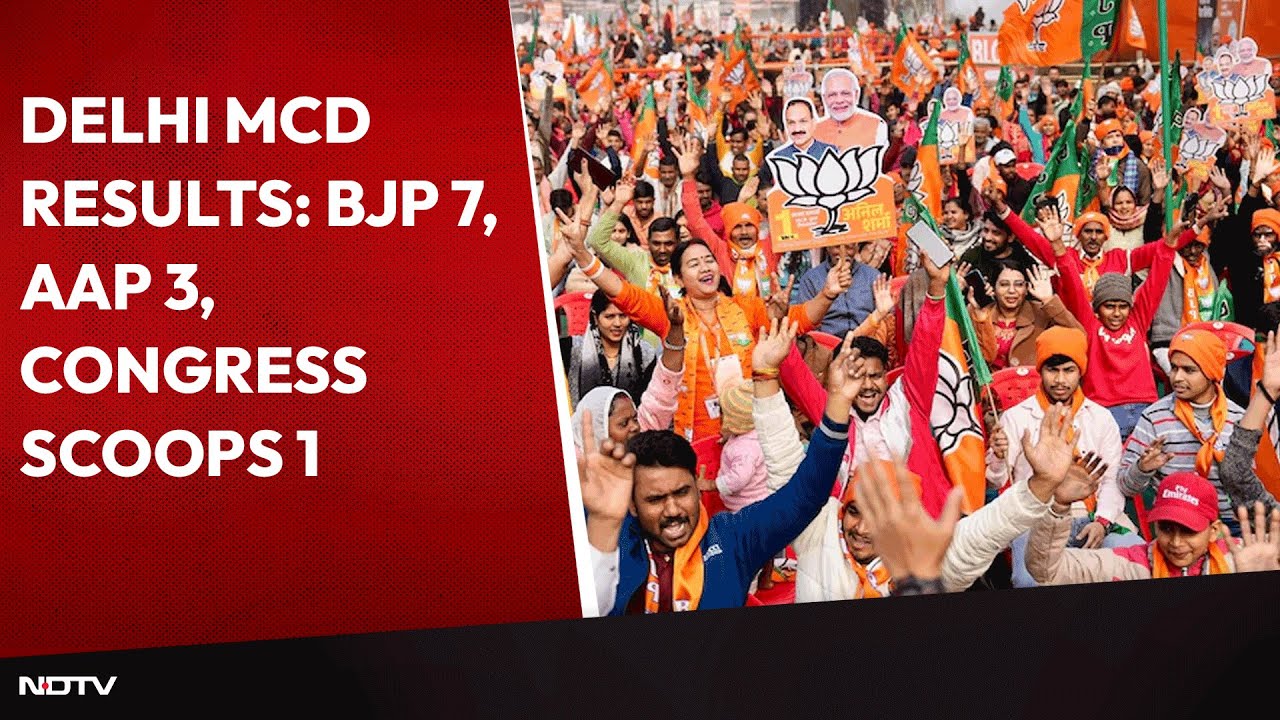 Delhi MCD Bypoll Result | BJP 7, AAP 3 In Delhi Municipal By-Polls, Congress Scoops 1
